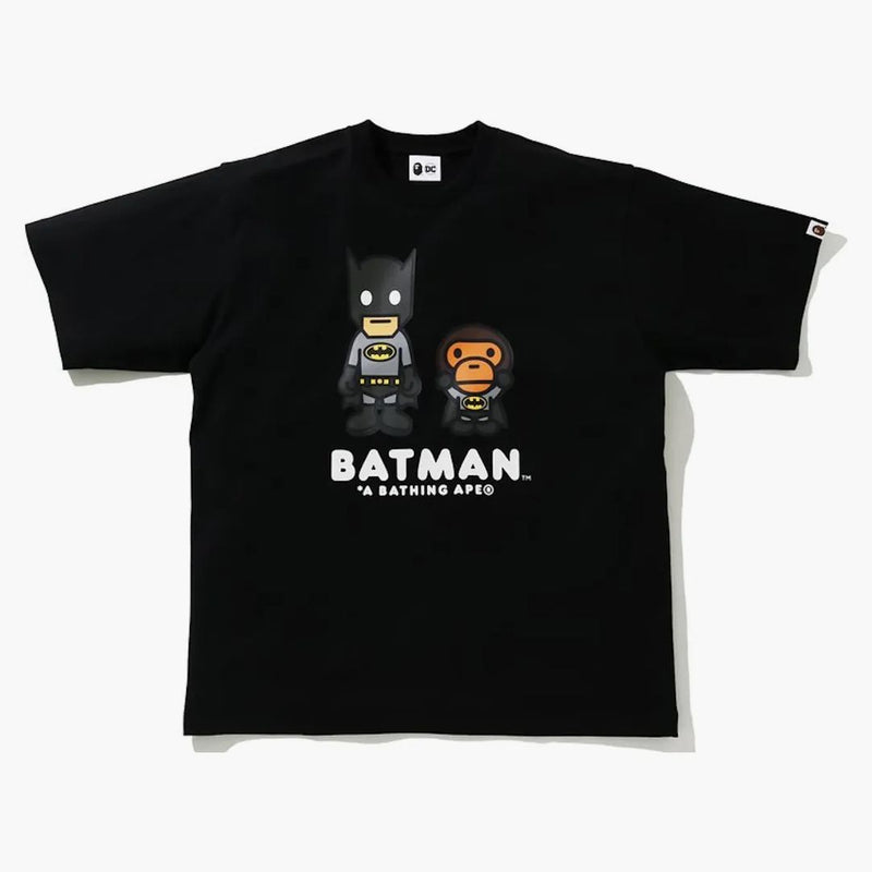 Bape x dc baby milo batman relaxed fit tee černé