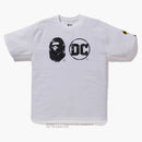 Bape X Dc Batman Apehead Dc Logo Tee White/black