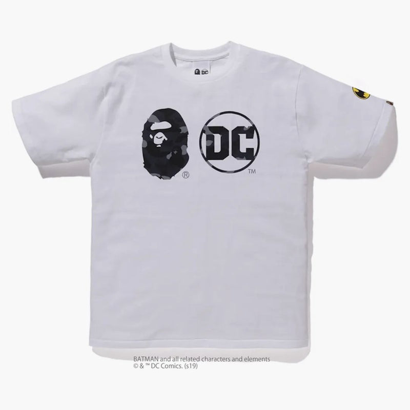 Bape X DC Batman Appehaead DC Logo Tea White/Black