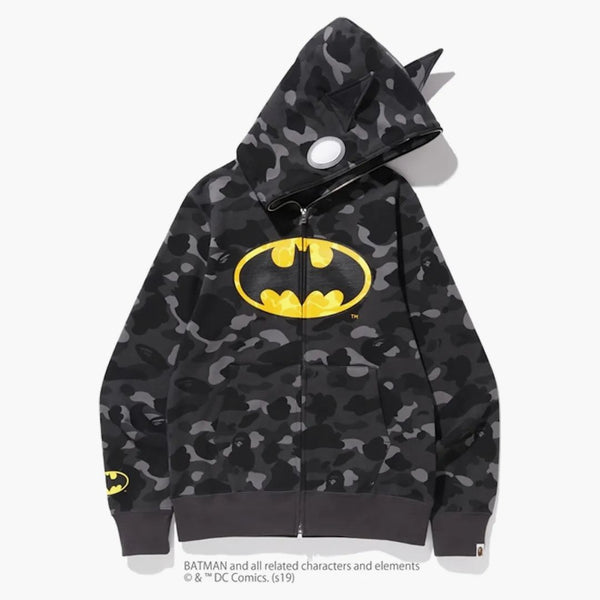 BAPE X DC BATMAN COLOR CAMO CONEDIA CON CONDICIONA CONDICIÓN COMPLETA #1 NEGRO