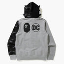 Bape X DC Batman Full Zip Hoodie Gray