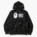 Bape X DC Superman Camo Pullover Hoodie Black