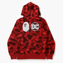 Bape X DC Superman Camo Pullover Hoodie Red