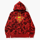 Bape X DC Superman Camo Pullover Hoodie Red