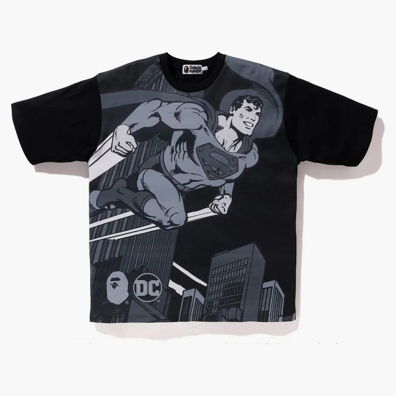 BAPE X DC Superman Té relajado negro
