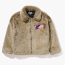 Bape X Don Toliver Faux for Jacket Beige