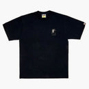 Bape X Dover Street Market Special Camo Swarovski Ape Head T-Shirt Black