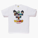 Bape X Dragon Ball Super Goku & Gohan & Pan & Piccolo &vegeta Baby Milo Japan Exclusive Tee White