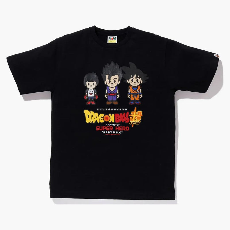 Bape X Dragon Ball Super Pan & Son Gohan and Son Goku Baby Milo Japan Exclusive Tea Black