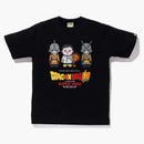 Bape X Dragon Ball Super Red Ribbon Army Baby Milo Japan Exclusive Tea Black