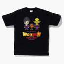 Bape X Dragon Ball Super Son Gohan & Piccolo Baby Milo Japan Exclusive Tee Black