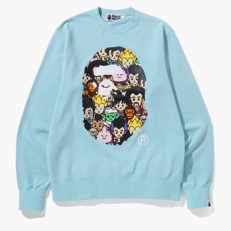 Bape x Dragon Ball Z Ape Head Crewneck Spax Sax