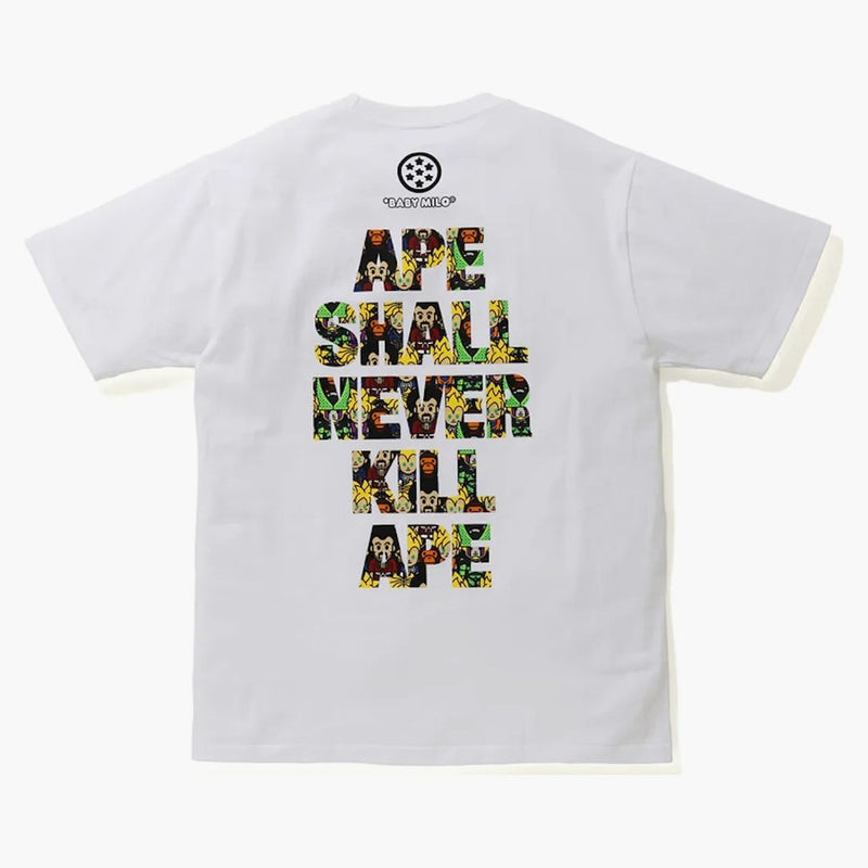 Bape x Dragon Ball z baby milo asnka tee bílý
