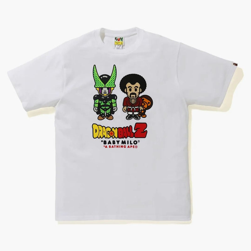 Bape x Dragon Ball z Baby Milo Mr Satan & Cell Tee White