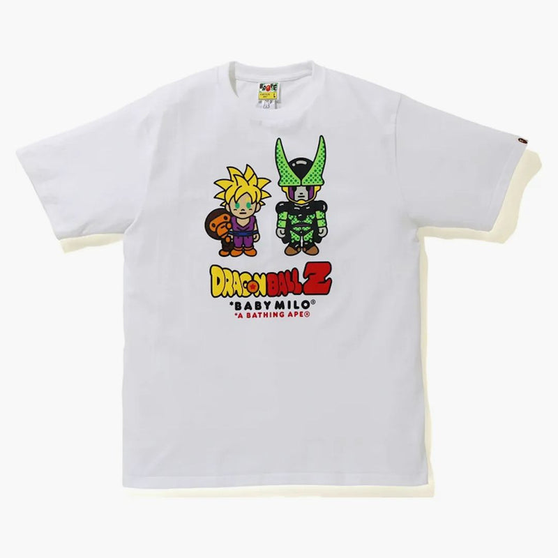 Bape x Dragon Ball z Baby Milo Syn Gohan & Cell Tee White