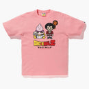 Bape X Dragon Ball Z Majin Buu & Mr. Satan Baby Milo Tee Pink