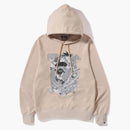 Bape X Dragon Ball Z Pullover Hoodie Beige