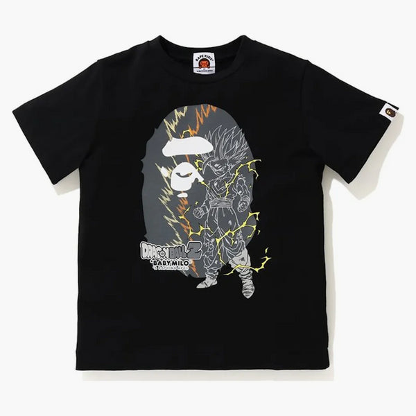 BAPE X Dragon Ball Z Son Gohan Big Ape Head Kids Tea Black