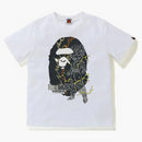 Bape X Dragon Ball Z Son Gohan Big Ape Head Kids Tee White