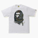 Bape X Dragon Ball Z Son Gohan Big Ape Head Tee White