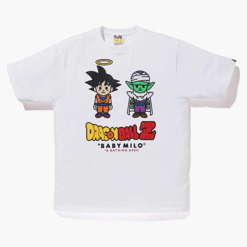 Bape x Dragon Ball Z Son Goku e Piccolo Baby Milo Tee White