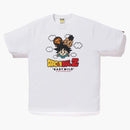 Bape x Dragon Ball Z Son Goku e Uub Baby Milo Tee White