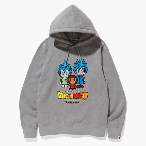 BAPE X Dragonball Super Son Goku y Vegeta Soodie Gray