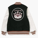 Bape X End. Varsity Jacket Green