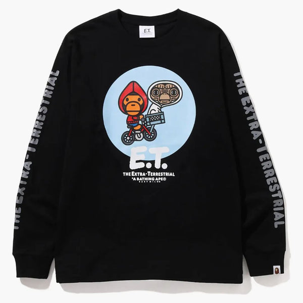 Bape X E.T. Baby milo l/s tea black