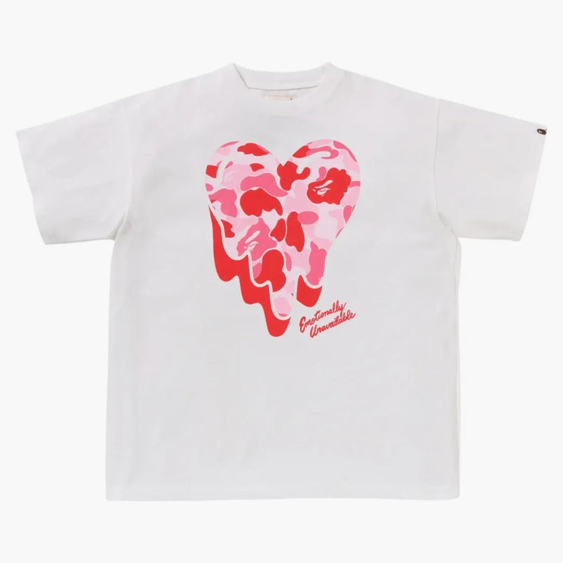 BAPE X Emocionálně nedostupný čaj ABC Camo White White