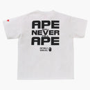Bape X Emotionally Unavailable Ape Head Tee White