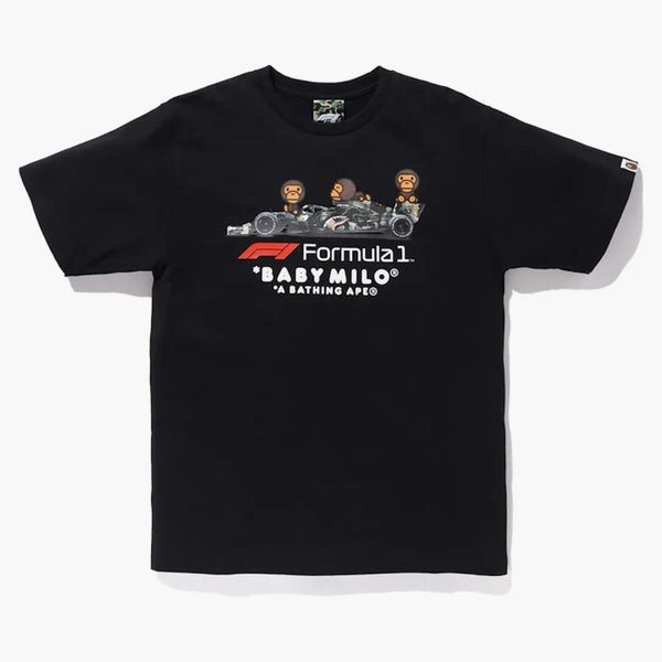 Bape X F1 Baby Milo Photo Tea Black