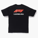 Bape X F1 Photo Ape Head Tee Black
