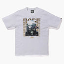 Bape X F1 Photo Ape Head Tee White