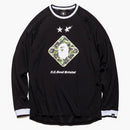 Bape X F.c.r.b. Emblem L/s Tee Black