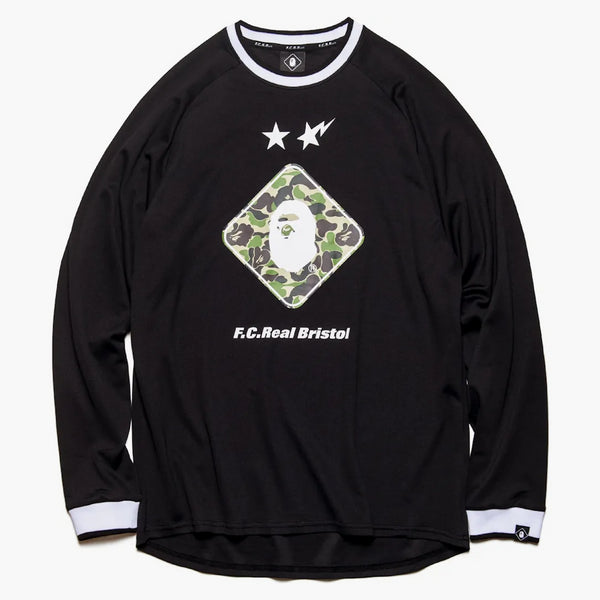 Bape X F.C.R.B. Emblem l/s tea black