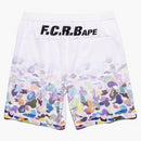 BAPE X F.C.R.B. Spel shorts vit