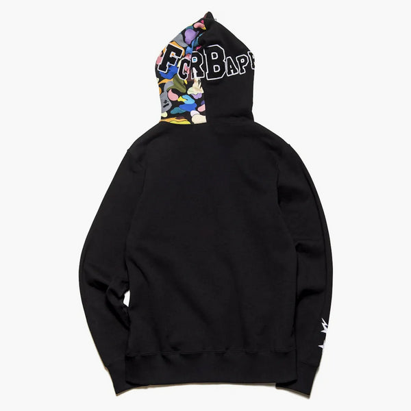 Bape X F.c.r.b. Shark Full Zip Hoodie Black