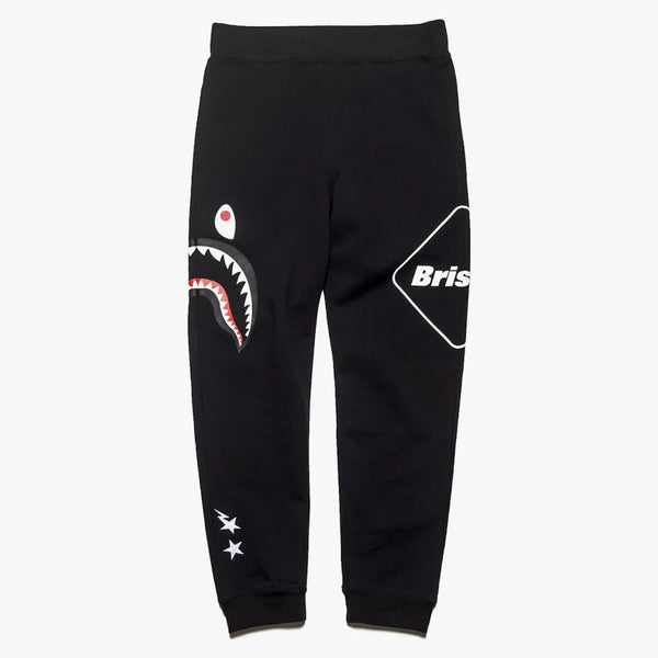 BAPE X F.C.R.B. Žraločí tepláky černé