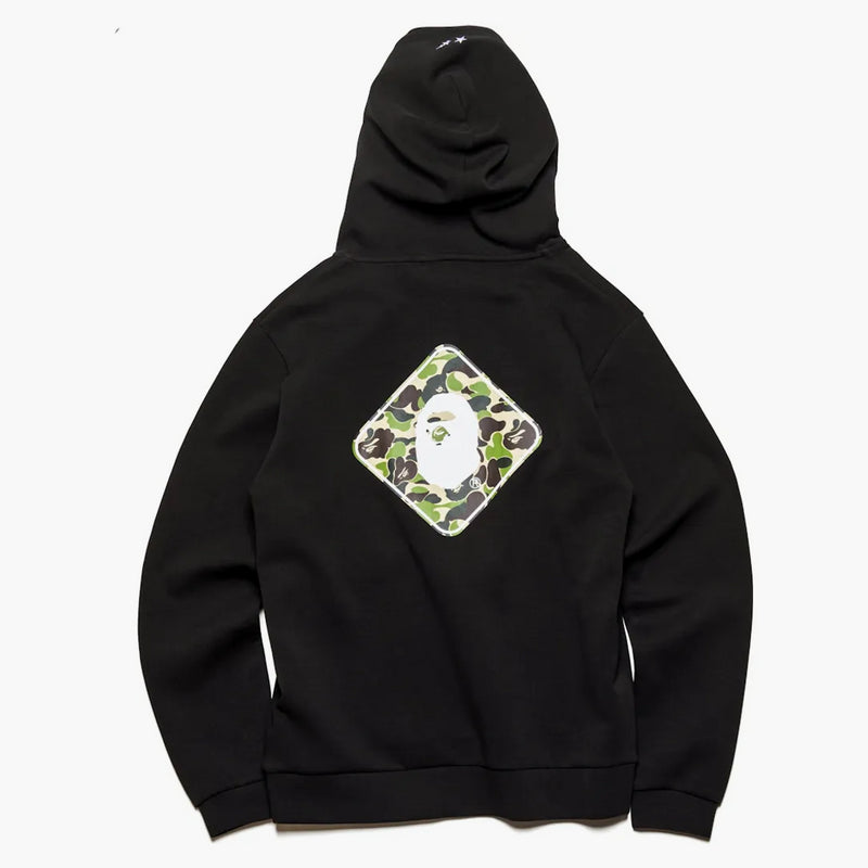 BAPE X F.C.R.B. Equipo sudadera con capucha negra