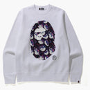 Bape X Ghostbusters Ape Head Crewneck White