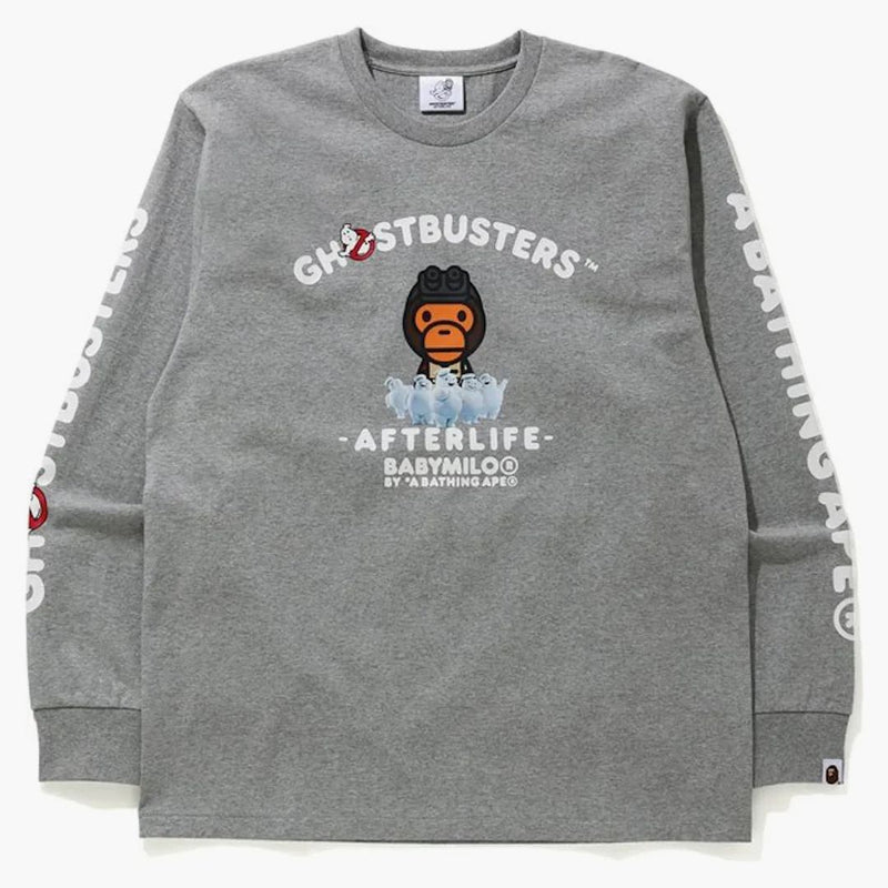 Bape x Ghostbusters baby milo l/s tè grigio