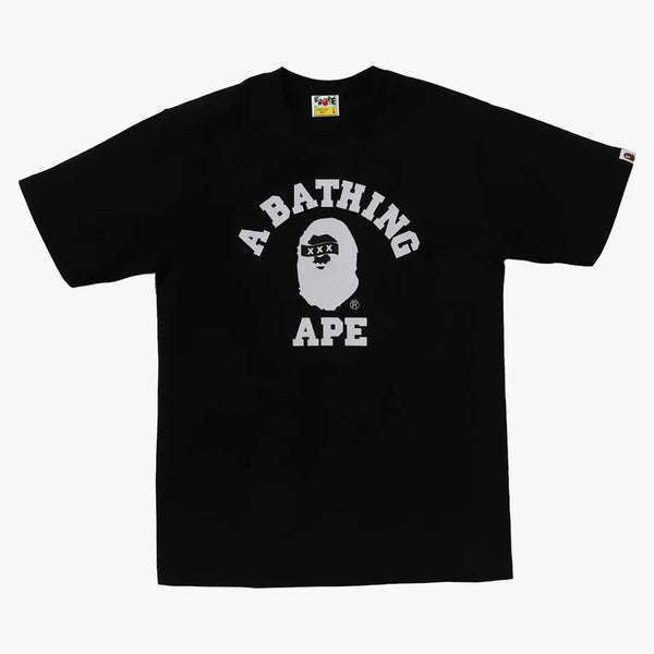 BAPE X GOD SELECTION XXX College Tea Black
