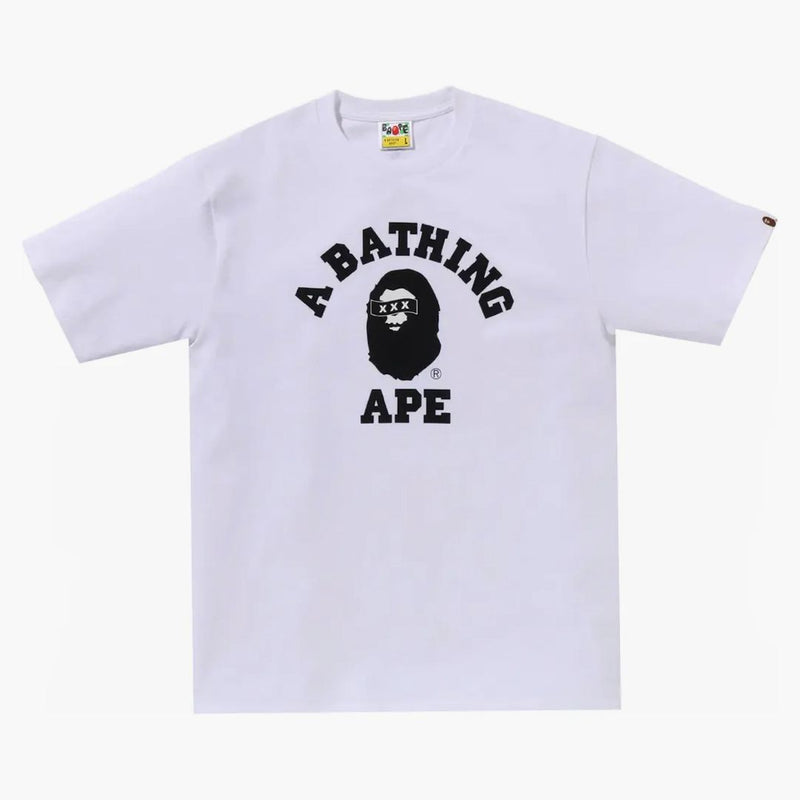 BAPE X God Selezione xxx College TEE White