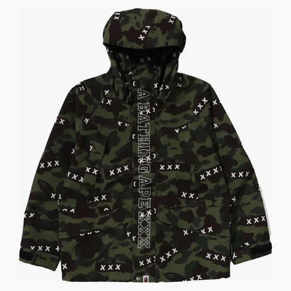 Bape X God Selection XXX Snowboard Jacket Green