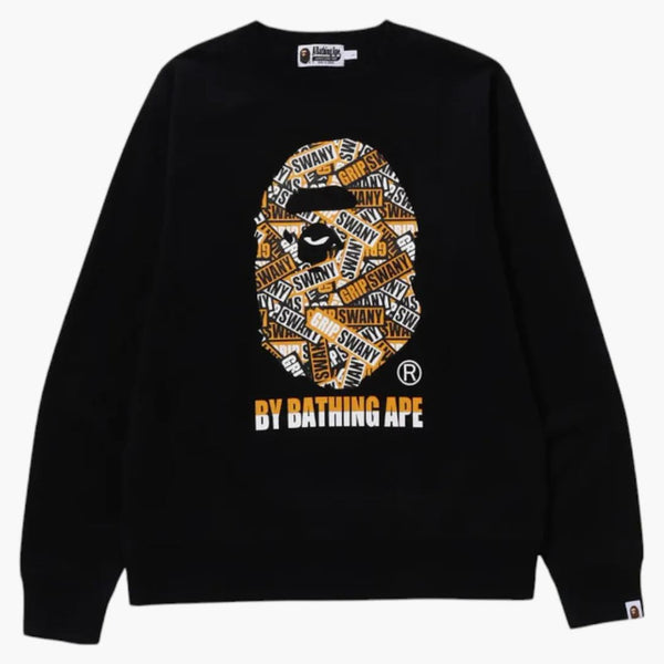 Bape x Grip Swany od koupání opice Crewneck Black