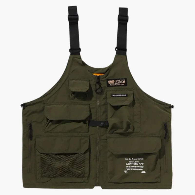 BAPE X GRIP SWANY Gear Bag Vest verde