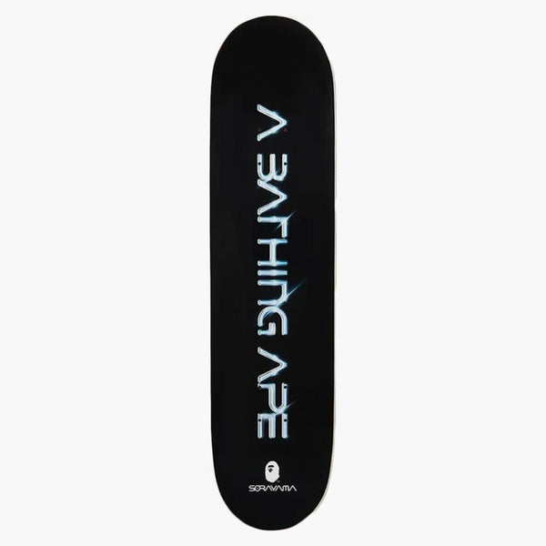 Bape X Hajime Sorayama Camo Skateboard Deck Silver