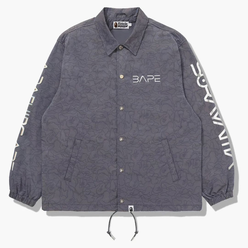 Bape X Hajime Sorayama Shark Coach Jacket Gray