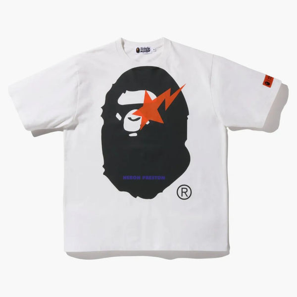 Bape X Heron Preston Relaxed Fit Tee White